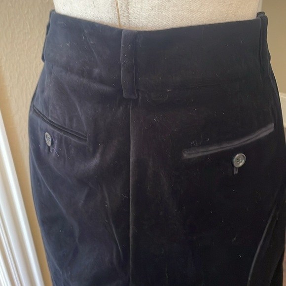Ann Taylor Petite Modern Velvet Slim Pants Black 12P - Picture 5 of 5